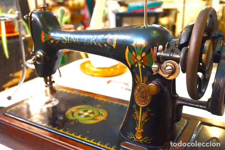 maquina de coser singer manivela flor de loto a - Comprar Máquinas de Coser Antiguas Singer en todocoleccion -