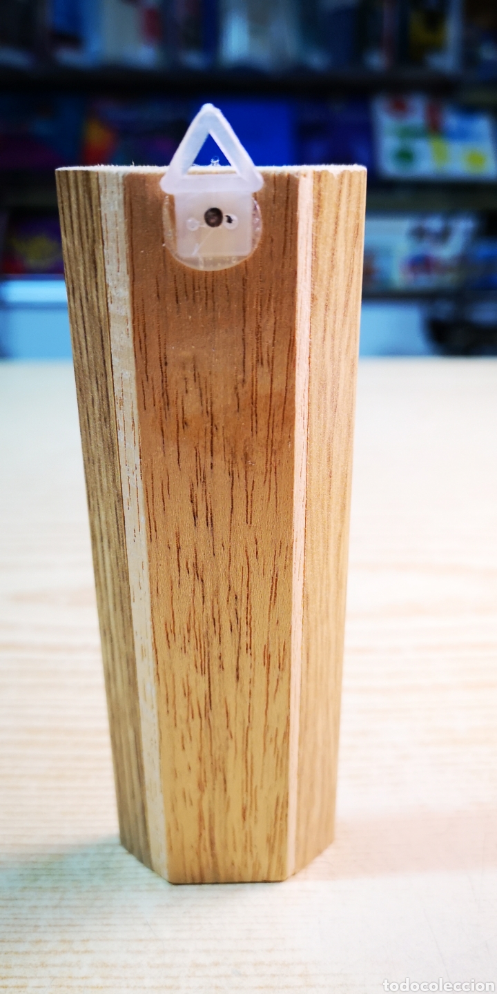 Antig&uuml;edades: Termometro con base de madera - Foto 2