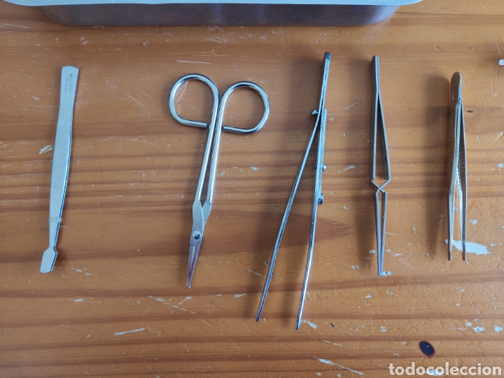 Antig&uuml;edades: BATEA O BANDEJA CON INSTRUMENTAL MEDICO - Foto 13