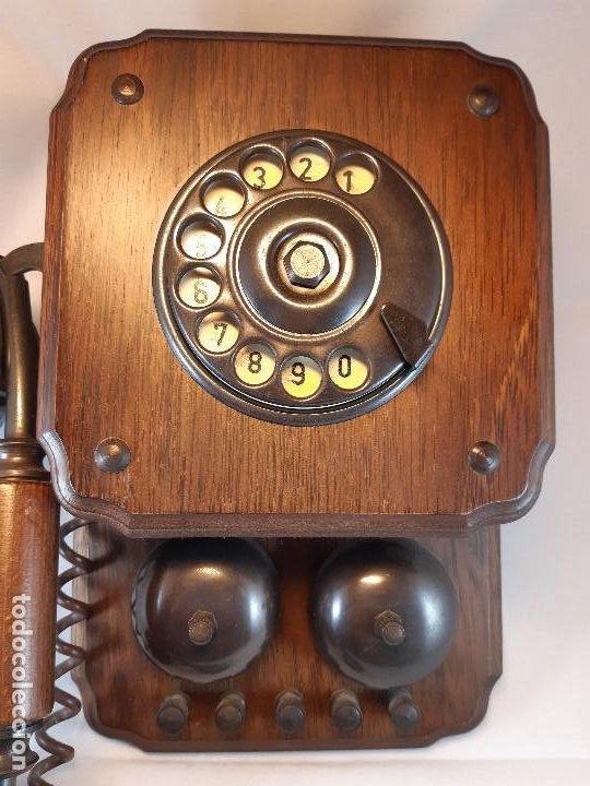 Teléfono De Pared Madera Siglo Xx Vendido En Venta Directa 194930381