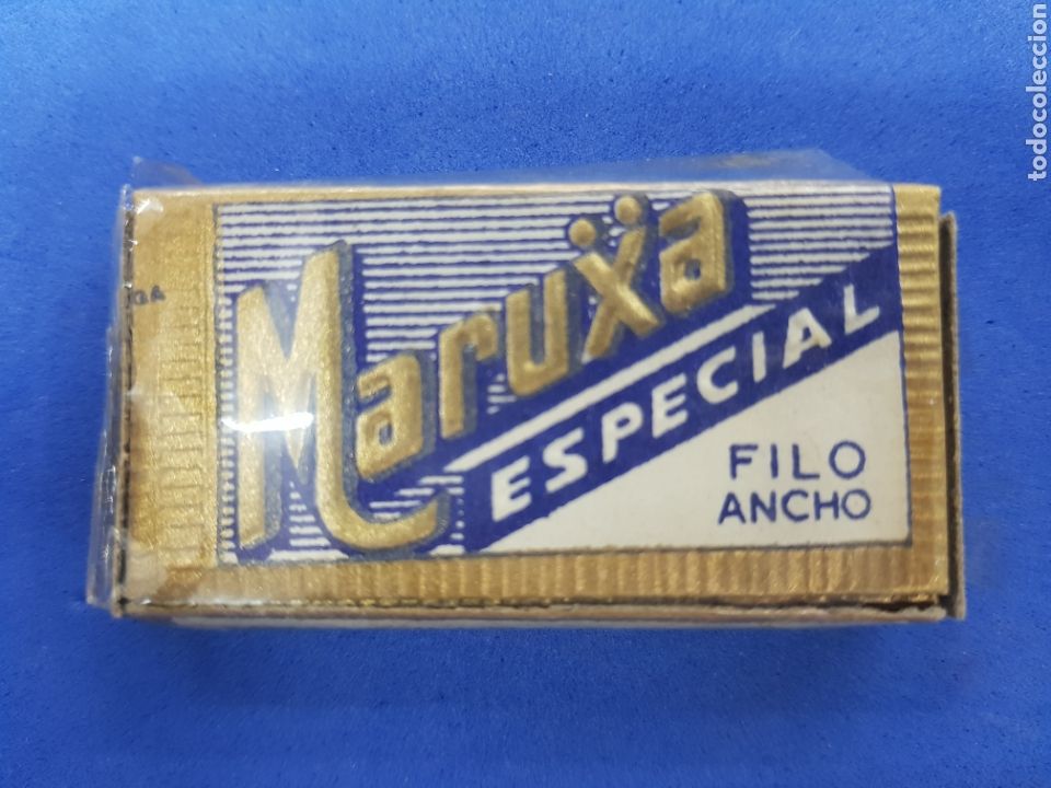 Antig&uuml;edades: Maruxa caja de 10 hojas de afeitar - Foto 1