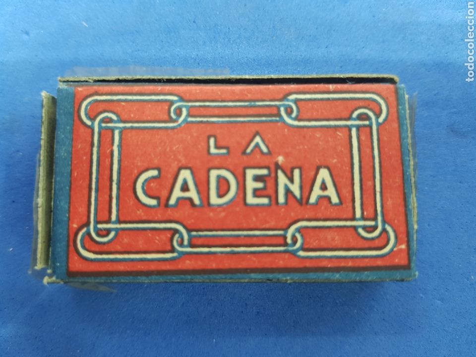Antig&uuml;edades: La Cadena ,Caja de 10 hojas de afeitar - Foto 1