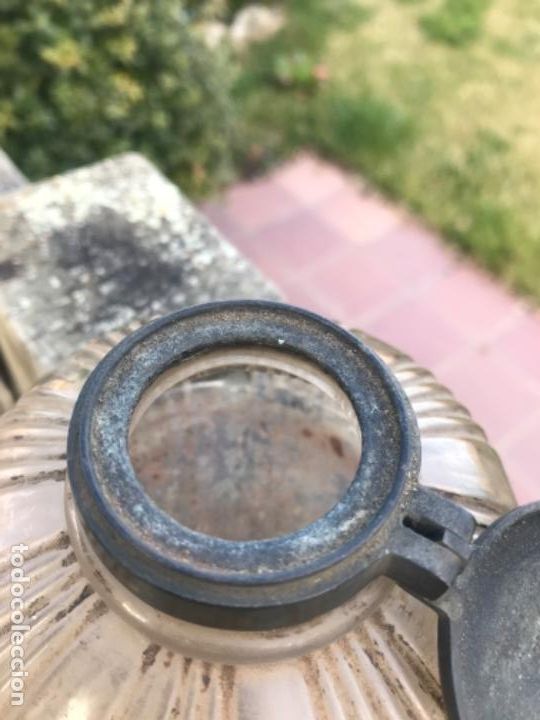 Antig&uuml;edades: Tintero, cristal - Foto 5