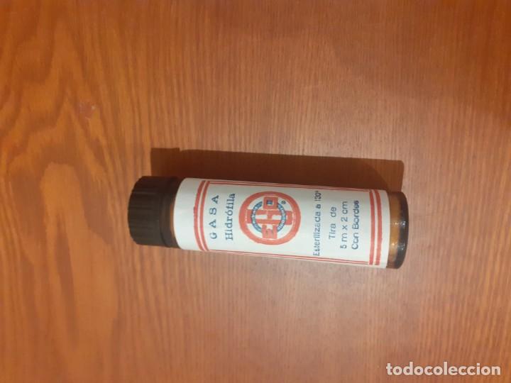 Antig&uuml;edades: bote de cristal de gasa hidrofila esterilizada - Foto 3