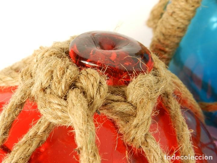 Antig&uuml;edades: LOTE 3 BOYAS DE CRISTAL SOPLADO - Foto 3
