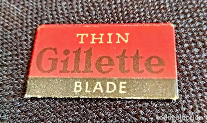 Antig&uuml;edades: 22 Hojillas de afeitar THIN GILLETTE BLADES - Foto 2