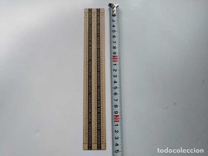 Antig&uuml;edades: REGLA TIPOMETRO FUNDICI&Oacute;N TIPOGR&Aacute;FICA RICHARD GANS TIPOGRAFO TYPOMETER TYPOGRAPH - Foto 14
