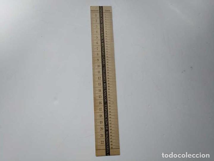 Antig&uuml;edades: REGLA TIPOMETRO FUNDICI&Oacute;N TIPOGR&Aacute;FICA RICHARD GANS TIPOGRAFO TYPOMETER TYPOGRAPH - Foto 17