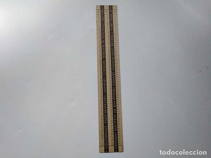 Antig&uuml;edades: REGLA TIPOMETRO FUNDICI&Oacute;N TIPOGR&Aacute;FICA RICHARD GANS TIPOGRAFO TYPOMETER TYPOGRAPH - Foto 25