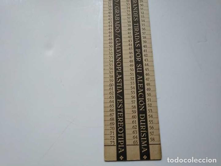 Antig&uuml;edades: REGLA TIPOMETRO FUNDICI&Oacute;N TIPOGR&Aacute;FICA RICHARD GANS TIPOGRAFO TYPOMETER TYPOGRAPH - Foto 27
