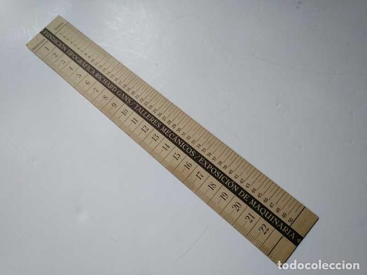 Antig&uuml;edades: REGLA TIPOMETRO FUNDICI&Oacute;N TIPOGR&Aacute;FICA RICHARD GANS TIPOGRAFO TYPOMETER TYPOGRAPH - Foto 35