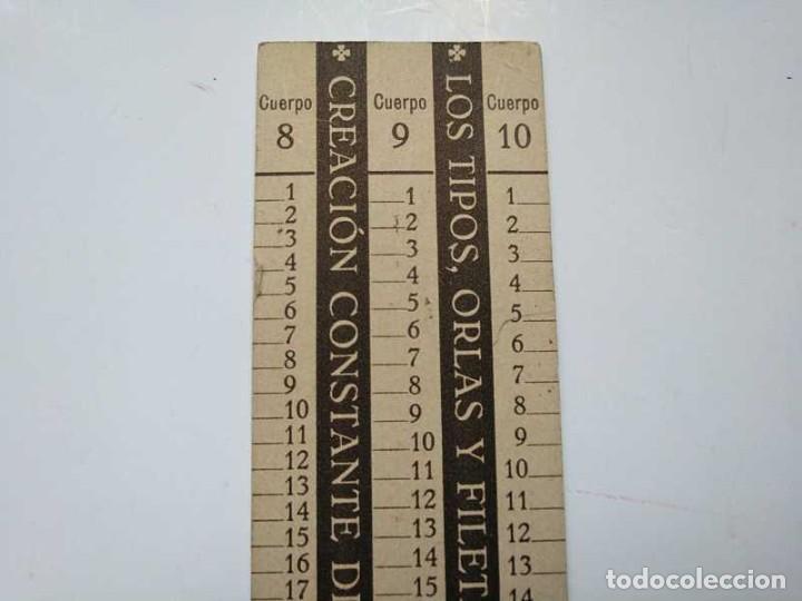 Antig&uuml;edades: REGLA TIPOMETRO FUNDICI&Oacute;N TIPOGR&Aacute;FICA RICHARD GANS TIPOGRAFO TYPOMETER TYPOGRAPH - Foto 40