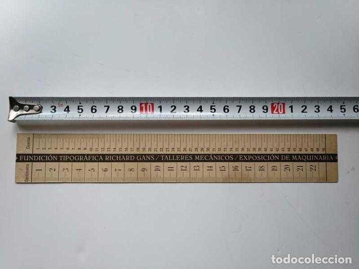 Antig&uuml;edades: REGLA TIPOMETRO FUNDICI&Oacute;N TIPOGR&Aacute;FICA RICHARD GANS TIPOGRAFO TYPOMETER TYPOGRAPH - Foto 41
