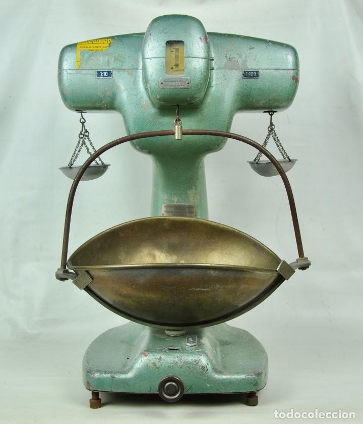 Antig&uuml;edades: Balanza francesa de tienda 5 kg - Foto 6