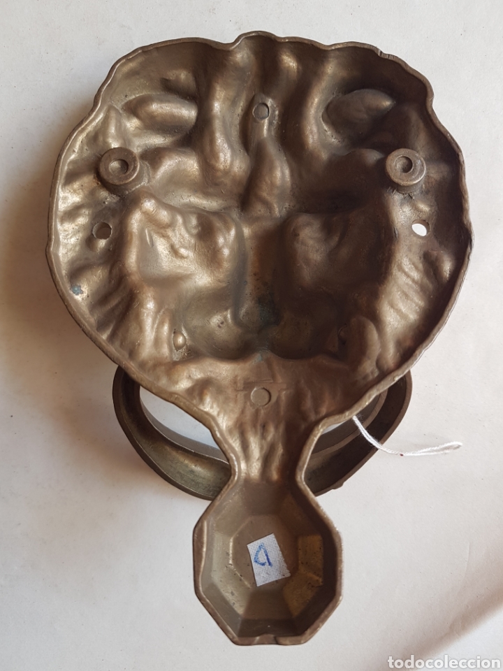 Antig&uuml;edades: Tirador bronce cabeza leon - Foto 2