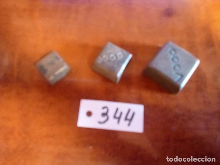 Antig&uuml;edades: LOTE DE PESAS ANTIGUAS - Foto 1