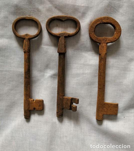 lote de 5 llaves antiguas -l18- - Compra venta en todocoleccion