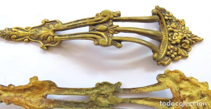 Antig&uuml;edades: ANTIGUOS TIRADORES DE PUERTA EN BRONCE - Foto 4