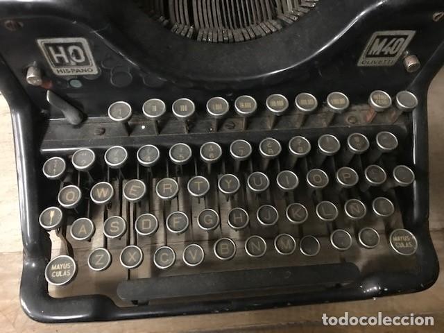 Antig&uuml;edades: M&aacute;quina de escribir HISPANO OLIVETTI - Foto 2