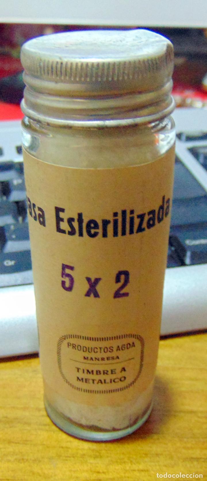 Antig&uuml;edades: BOTECITO CRISTAL, SIN USO, GASA ESTERILIZADA VENUS - Foto 1