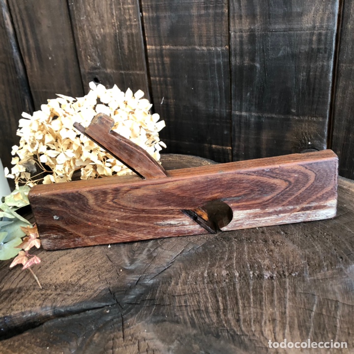 Antig&uuml;edades: ANTIGUO CEPILLO CARPINTERO CARPINTERO PARA MOLDURAS, EN MADERA NOBLE. - Foto 2