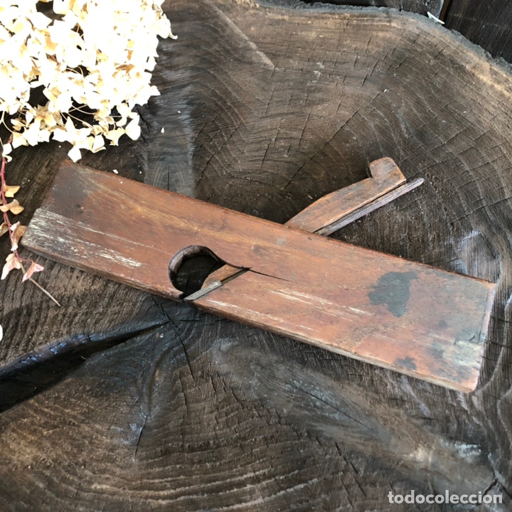 Antig&uuml;edades: ANTIGUO CEPILLO CARPINTERO CARPINTERO PARA MOLDURAS, EN MADERA NOBLE. - Foto 3