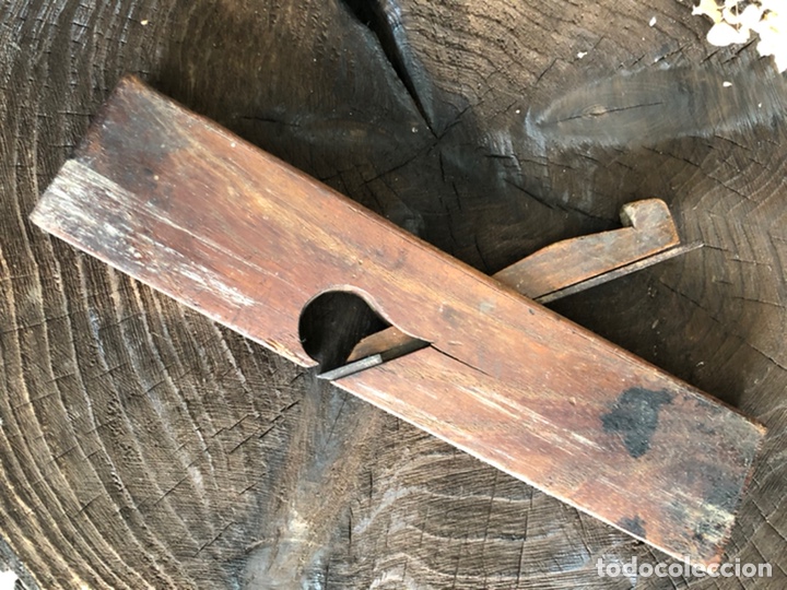 Antig&uuml;edades: ANTIGUO CEPILLO CARPINTERO CARPINTERO PARA MOLDURAS, EN MADERA NOBLE. - Foto 5
