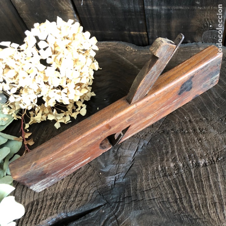 Antig&uuml;edades: ANTIGUO CEPILLO CARPINTERO CARPINTERO PARA MOLDURAS, EN MADERA NOBLE. - Foto 6