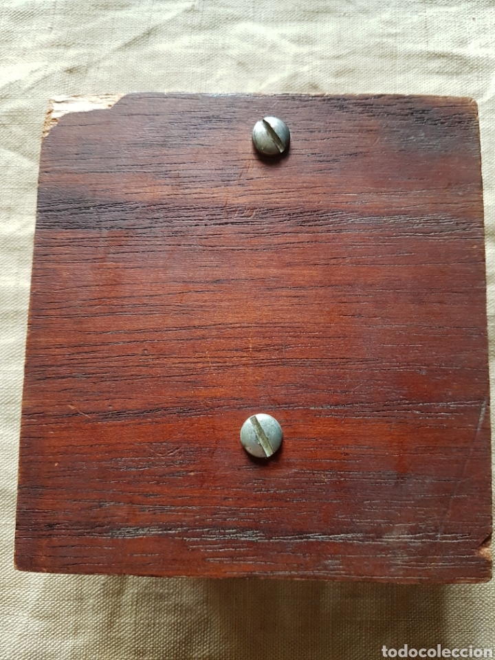 Antig&uuml;edades: Antiguo telegrafo bronce y madera - Foto 2