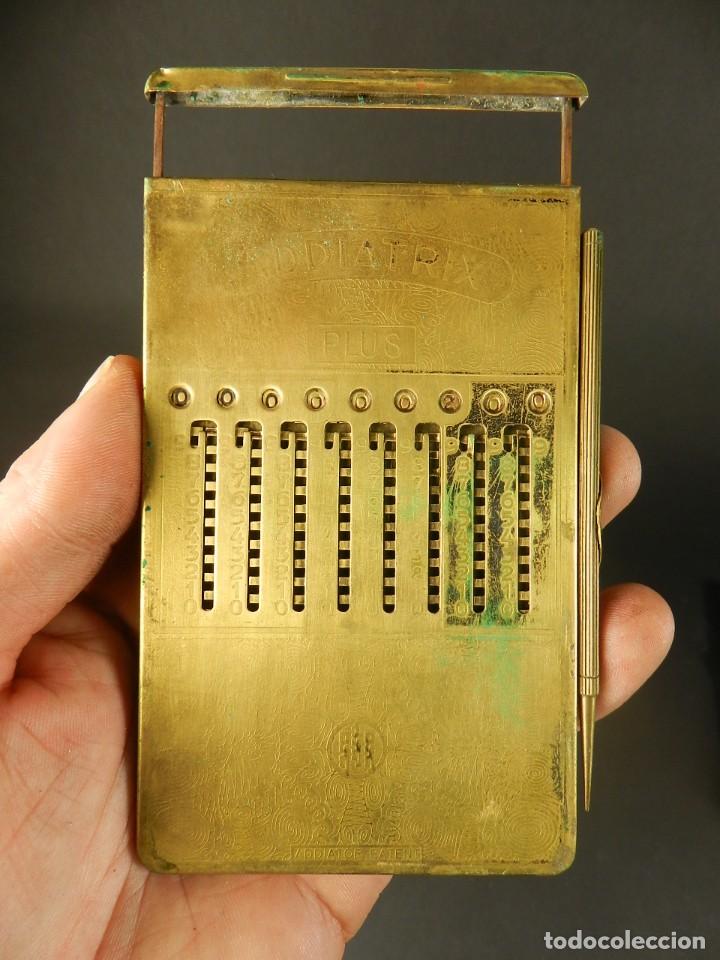 Antig&uuml;edades: CALCULADORA DE BOLSILLO ADDIATRIX PLUS A&Ntilde;O 1930 ADDING MACHINE RECHENMASCHINE - Foto 1