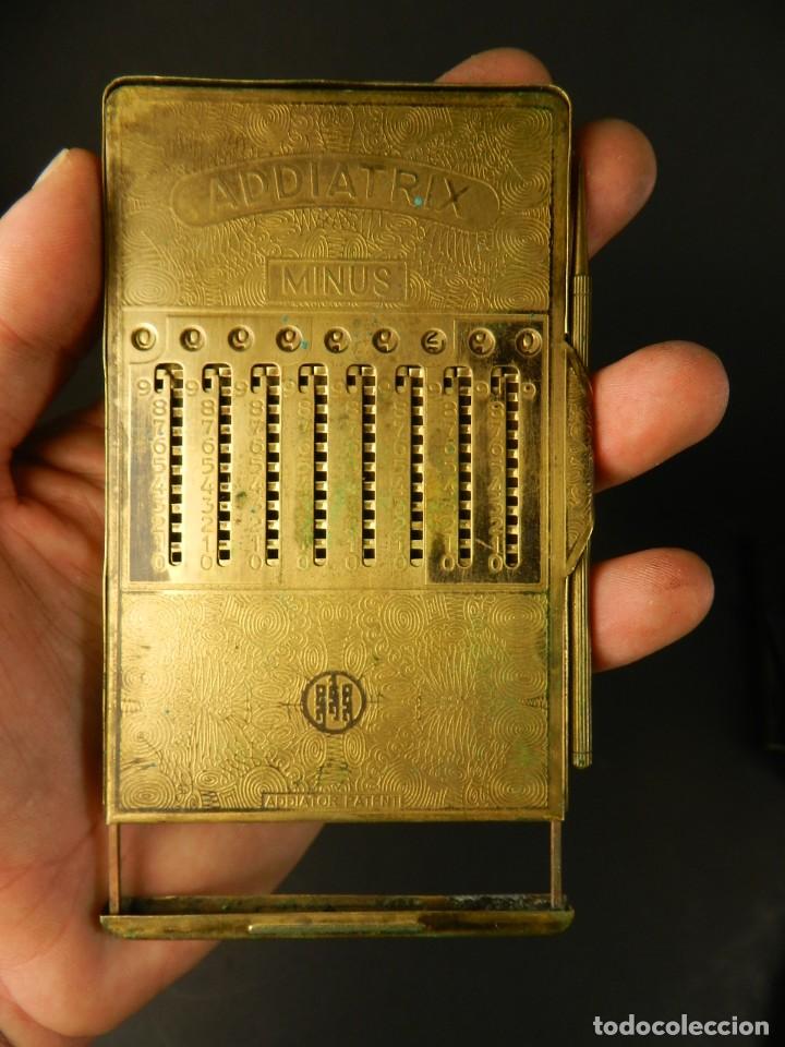 Antig&uuml;edades: CALCULADORA DE BOLSILLO ADDIATRIX PLUS A&Ntilde;O 1930 ADDING MACHINE RECHENMASCHINE - Foto 4