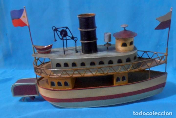 Antig&uuml;edades: BARCO DE VAPOR DE LATA - Foto 1