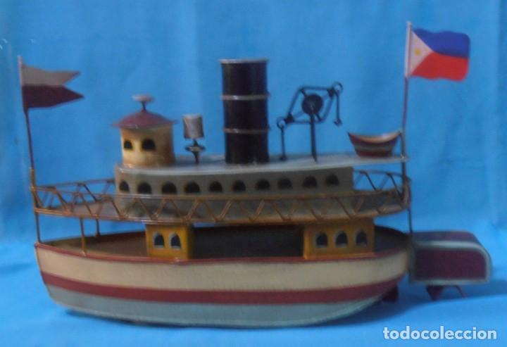 Antig&uuml;edades: BARCO DE VAPOR DE LATA - Foto 4