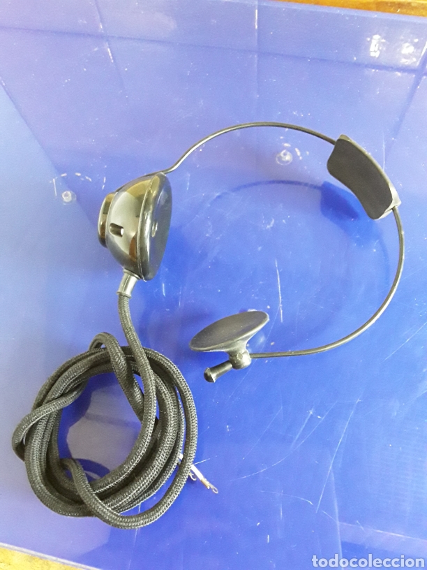 Teléfonos: Antiguo auricular diadema de operadora de centralita de telefonica,años 50 - Foto 1 - 201239672