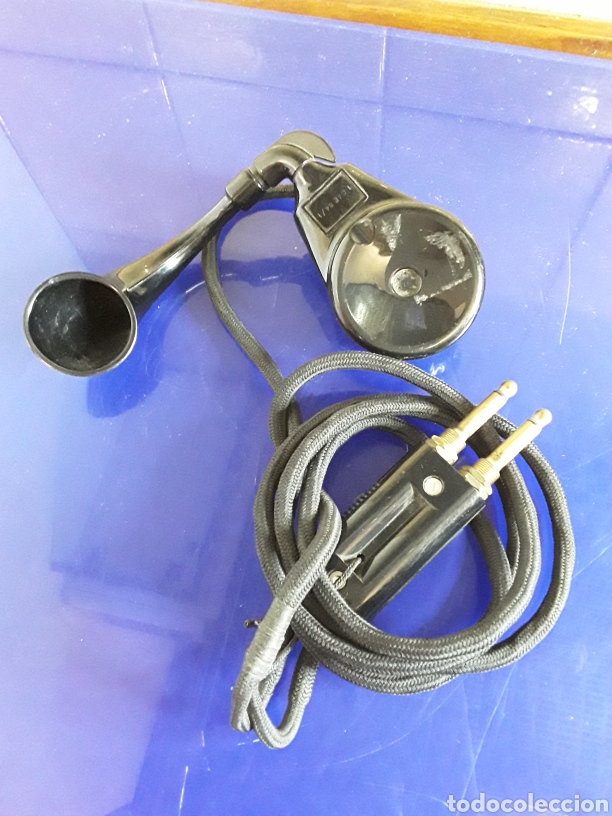 Teléfonos: Antiguo auricular diadema de operadora de centralita de telefonica años 50 - Foto 1 - 201240178