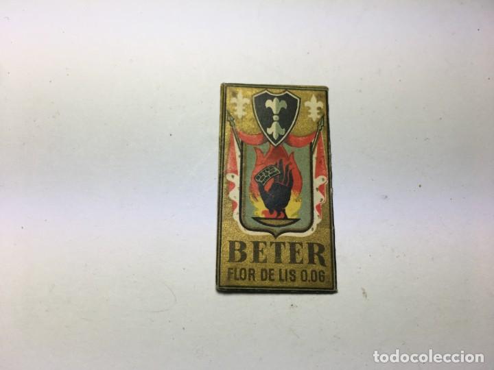 Antig&uuml;edades: ENVOLTORIO DE HOJA DE AFEITAR BETER FLOR DE LIS - Foto 1