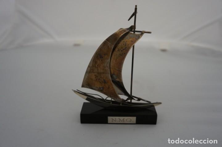 Antig&uuml;edades: FIGURA BARCO PLATA DE LEY N.M.Q - Foto 1