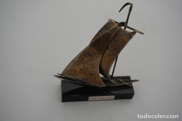 Antig&uuml;edades: FIGURA BARCO PLATA DE LEY N.M.Q - Foto 5