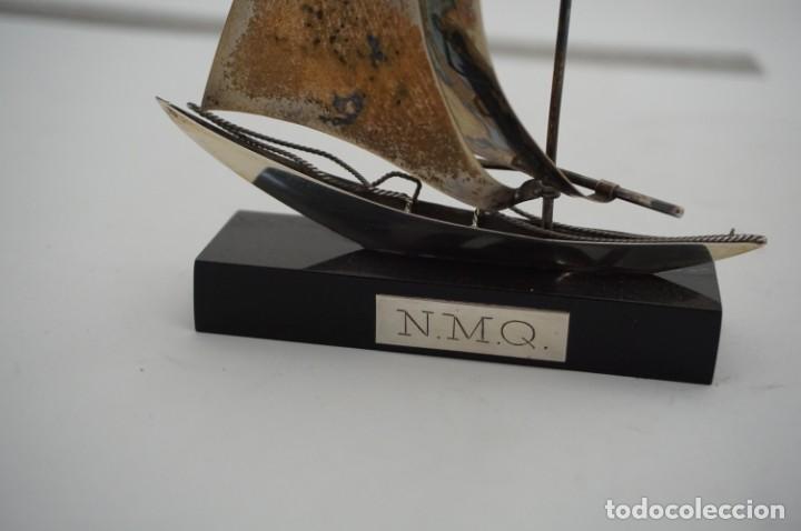 Antig&uuml;edades: FIGURA BARCO PLATA DE LEY N.M.Q - Foto 6