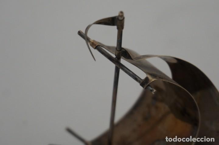 Antig&uuml;edades: FIGURA BARCO PLATA DE LEY N.M.Q - Foto 9