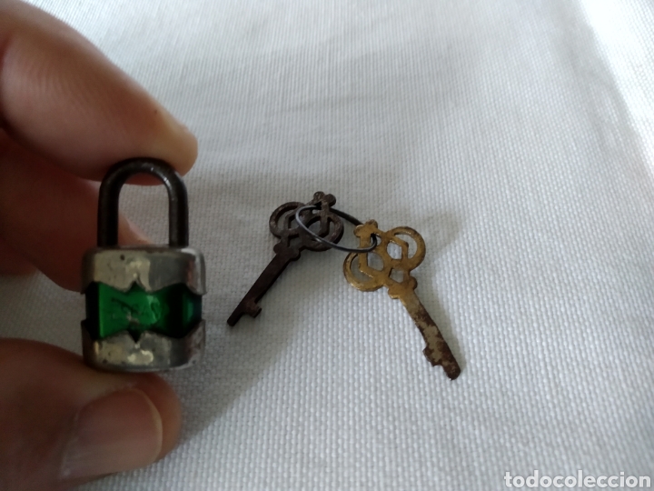 Antig&uuml;edades: PEQUE&Ntilde;O CANDADO R.G.M. CON LLAVES - Foto 6