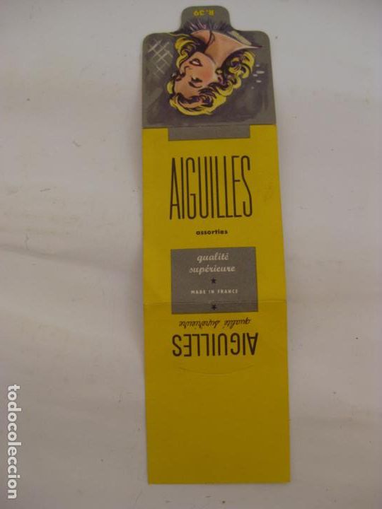 Antig&uuml;edades: SOBRE DE AGUJAS PARA COSER - Foto 3