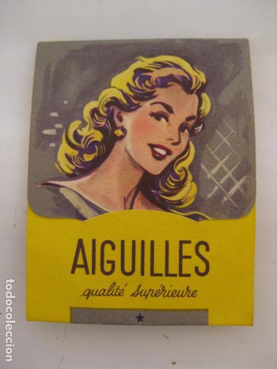 Antig&uuml;edades: SOBRE DE AGUJAS PARA COSER - Foto 1