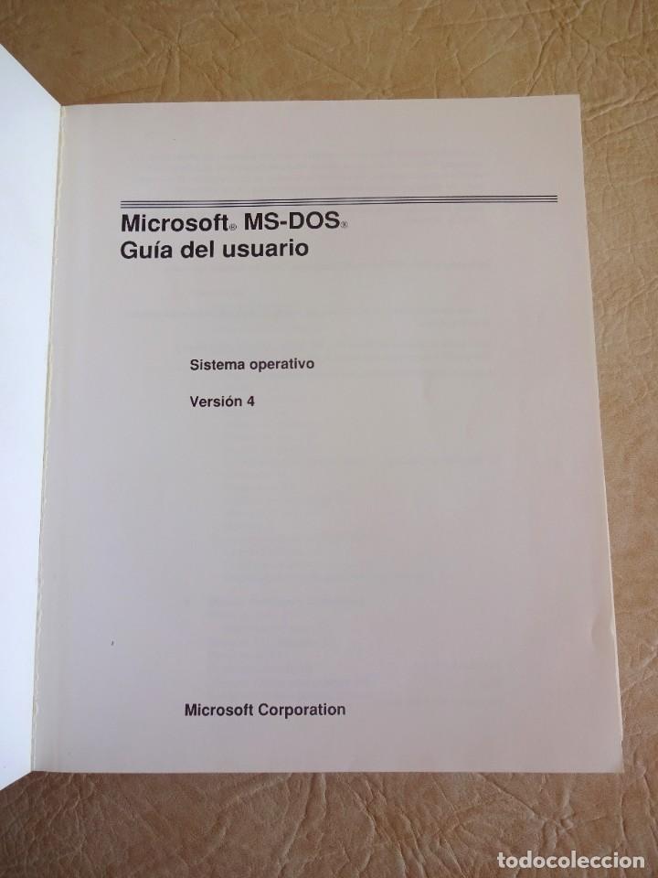 Antig&uuml;edades: sistema operativo ms-dos version 4.01 manual y discos microsoft MS DOS - Foto 10
