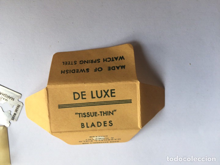Antig&uuml;edades: Hojas DE AFEITAR DE LUXE BLADES TISSUE-THIN CHICAGO - Foto 1
