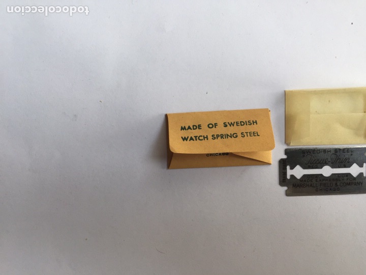 Antig&uuml;edades: Hojas DE AFEITAR DE LUXE BLADES TISSUE-THIN CHICAGO - Foto 4