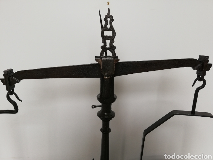 Antig&uuml;edades: Balanza antigua con pesas - Foto 4