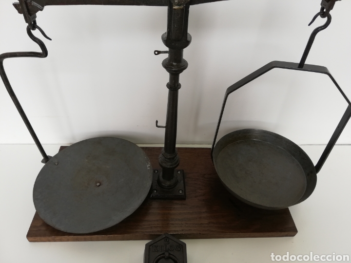 Antig&uuml;edades: Balanza antigua con pesas - Foto 5