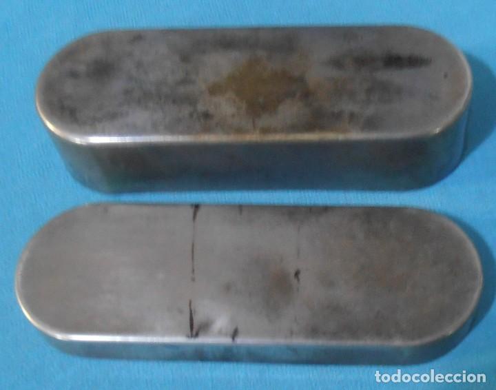 Antig&uuml;edades: CAJA DE METAL PARA JERINGUILLAS - Foto 3