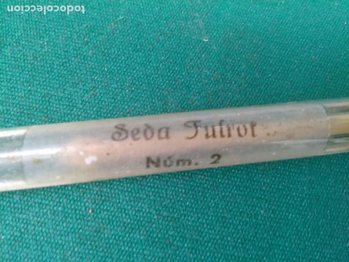 Antig&uuml;edades: SEDA FULROT - AMPOLLA CON LIQUIDO E HILO DE SEDA - Foto 2